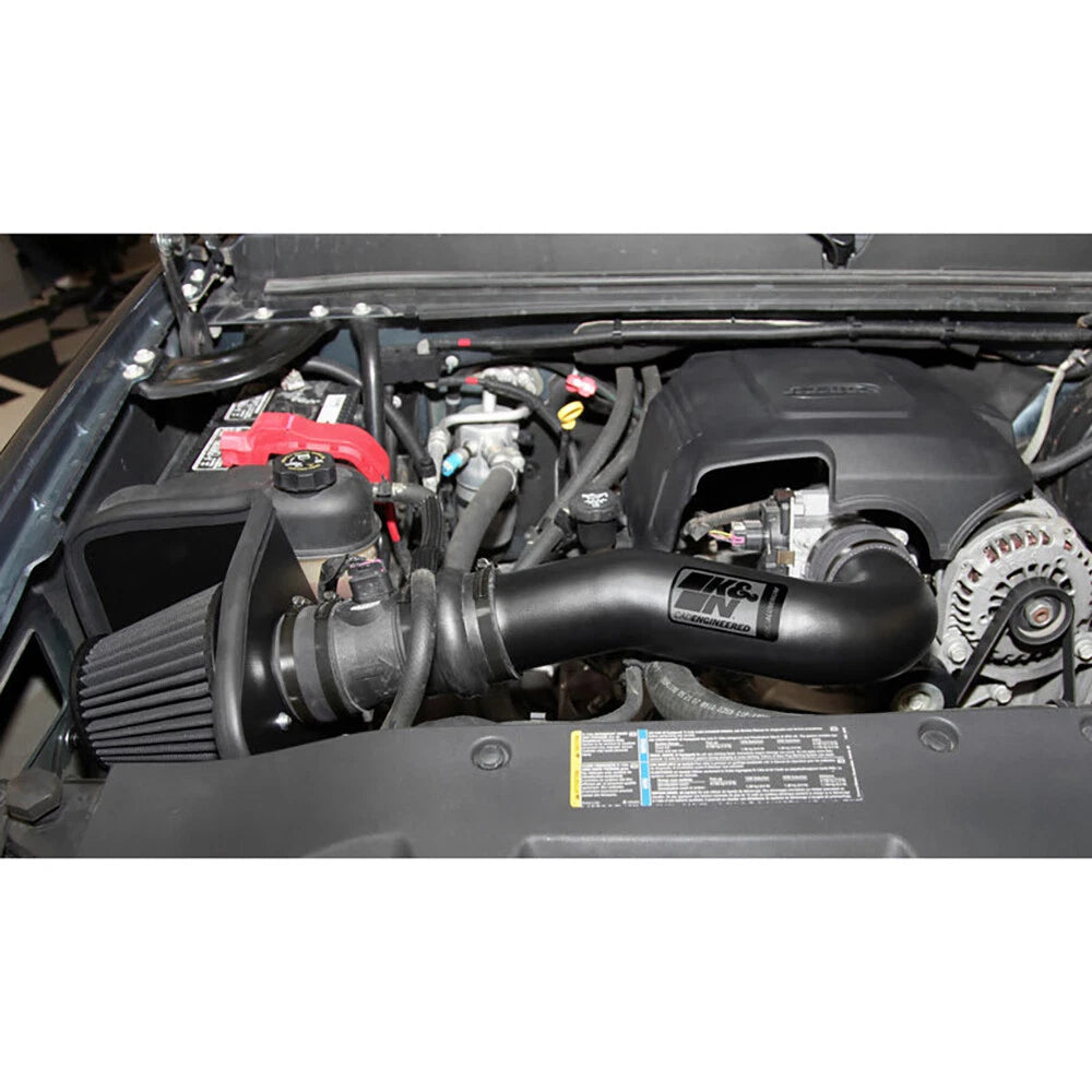 K&N 07-08 Chevy Silverado 1500 / GMC Yukon 4.8L/5.3L V8 Black Perf Intake Kit | Chevrolet Silverado / GMC Yukon (07-08) (71-3058)