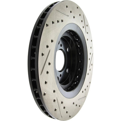 StopTech 127.44158R Front Right Drilled Brake Rotor for 10-15 Lexus RX350 RX450h