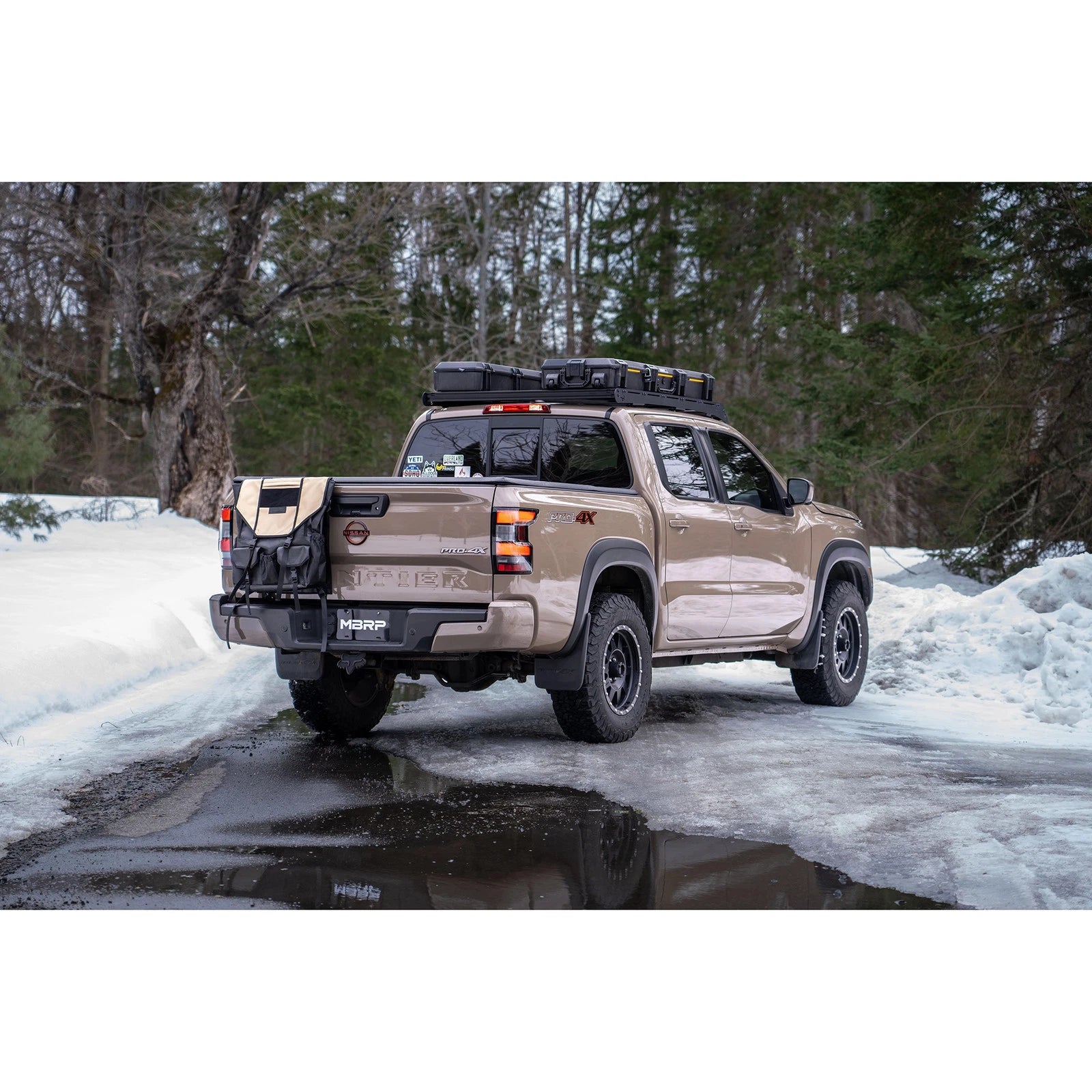 MBRP 3in Tip 3in Cat Back Turndown Exit Street Profile | Nissan Frontier (22-23) 3.8L (S5409AL)