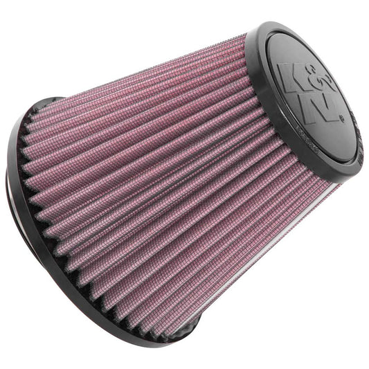 K&N RU-1637 Universal Round Tapered Performance Washable Air Filter for Intake