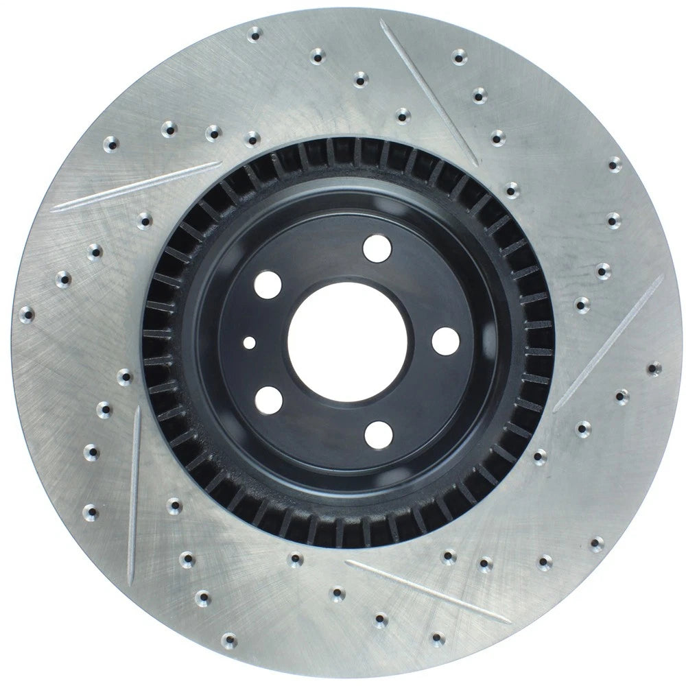 StopTech 127.33134R Front Right Drilled Disc Brake Rotor for 12-19 A6 / 11-18 A7