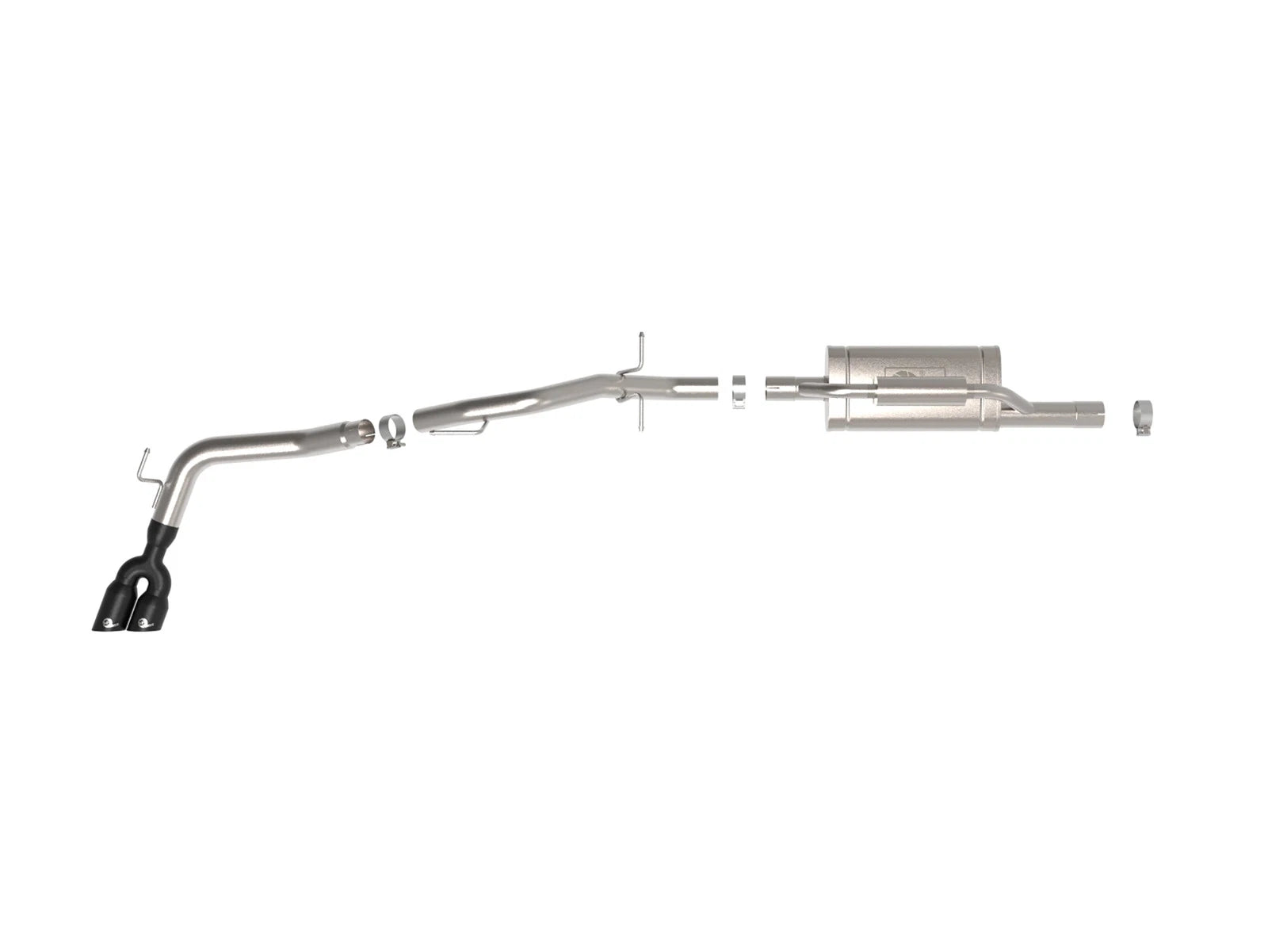 aFe 2.5-3in Vulcan Series Cat-Back Exhaust w/ SS Black Tip | Ford Ranger L4-2.3L (24+) (49-33148-B)