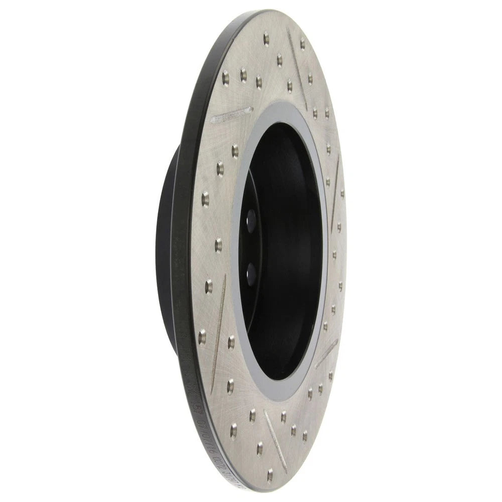 StopTech 127.33131R Rear Right Drilled Disc Brake Rotor for 10-18 Golf GTI Jetta