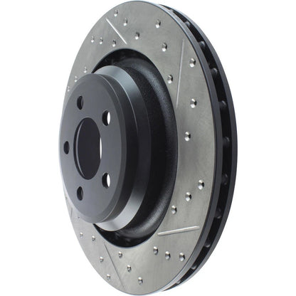 StopTech 127.63064L Rear Left Drilled Disc Brake Rotor for 2008-2019 Challenger