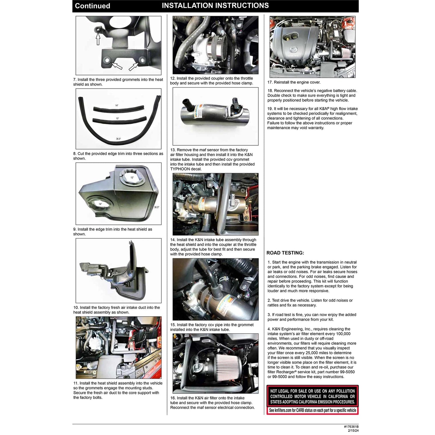 K&N Typhoon Cold Air Intake | Mazda 3 (19-20) L4-2.5L (69-6035TC)