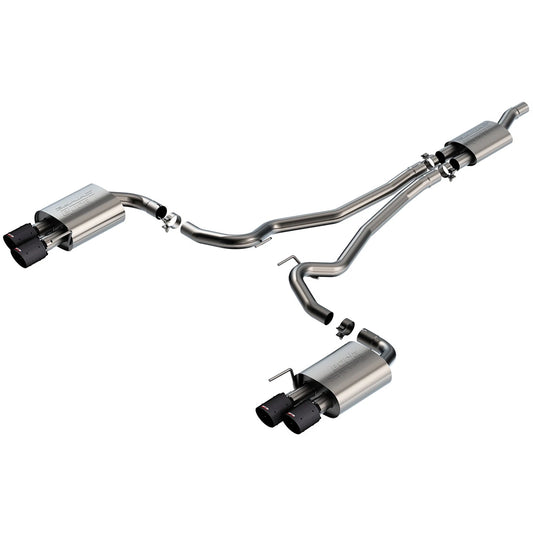 Borla 2.50 CF BA Catback Exhaust w/ Quad Tips | Ford Mustang (24) (140981CFBA)