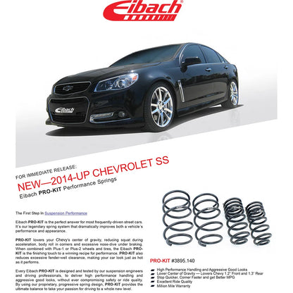 Eibach Front and Rear Coil Spring Lowering Kit (Set of 4) for 2014-2017 Chevrolet SS