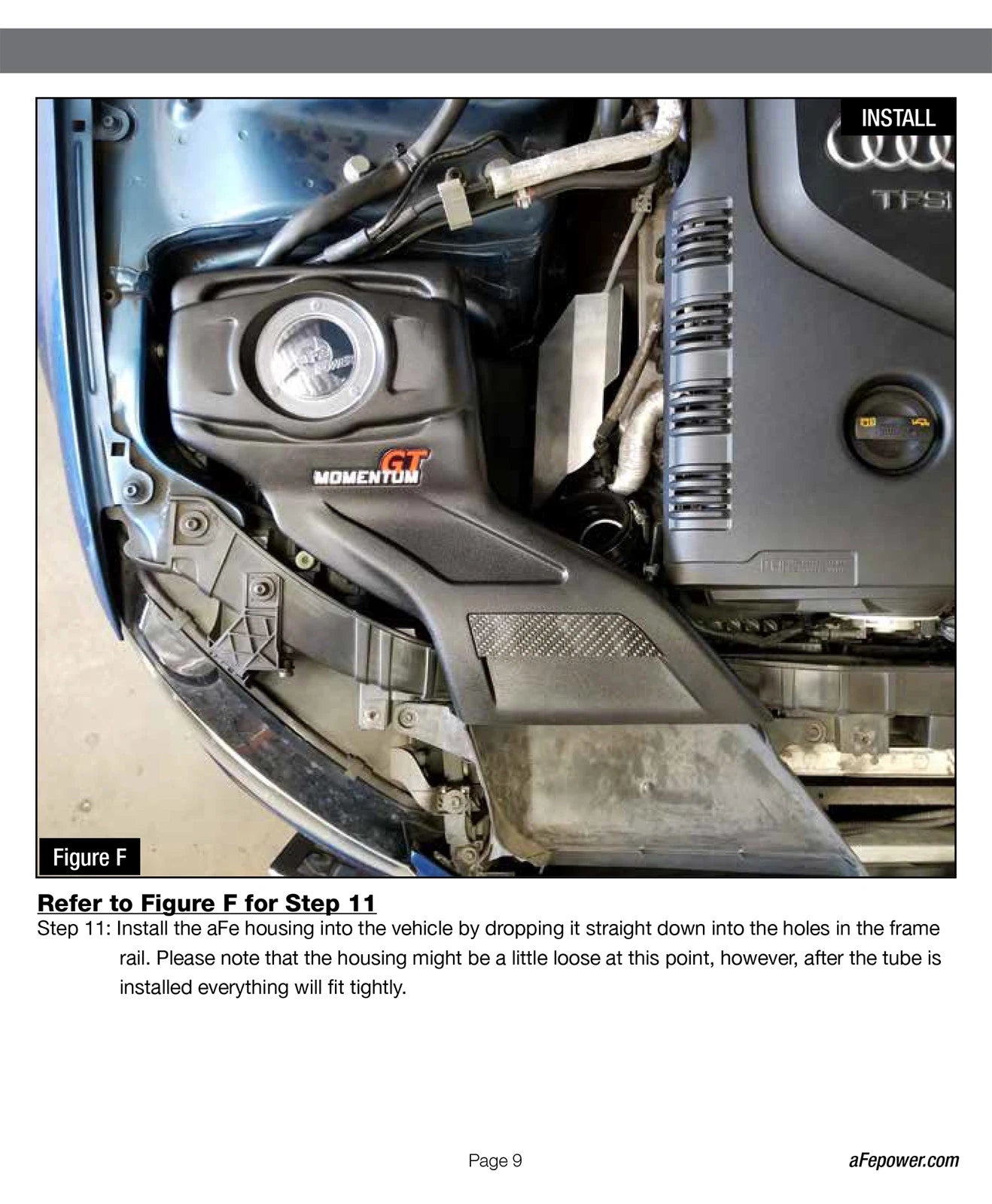 aFe Momentum GT Cold Air Intake System w/ Pro DRY S Filter | Audi A4 (B8) L4-2.0L (09-16) (51-76402)