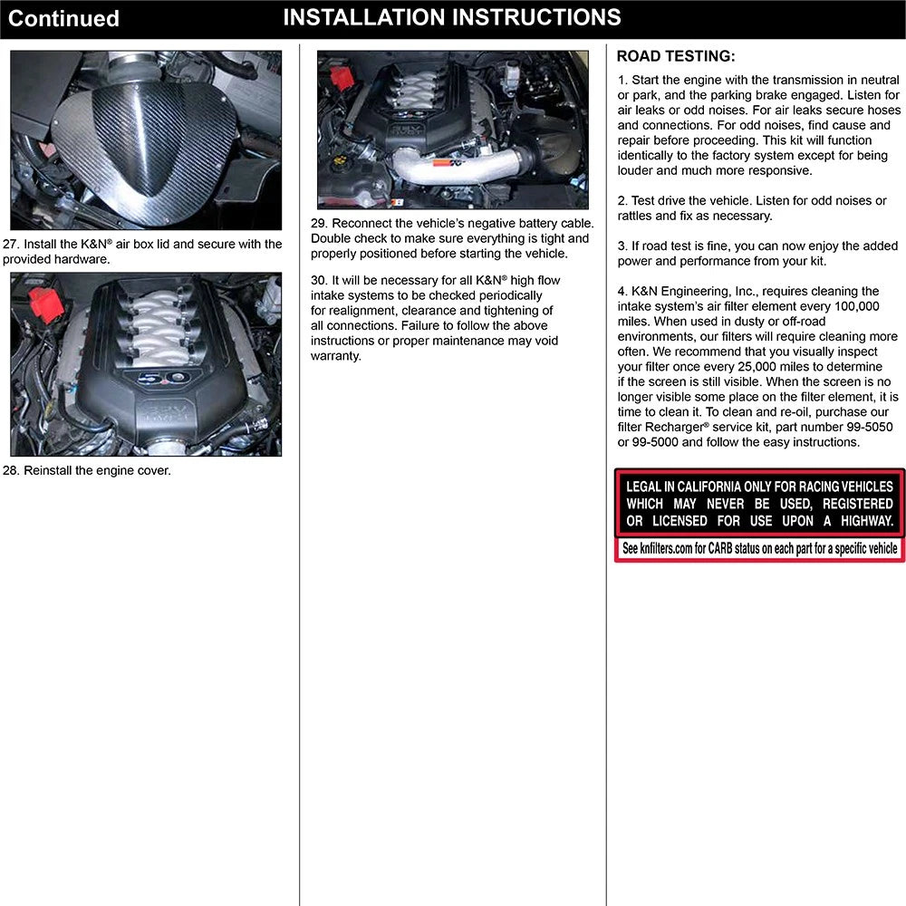 K&N 11-13 Ford Mustang GT 5.0L V8 Typhoon Performance Intake | Ford Mustang (11-13) (69-3527TP)
