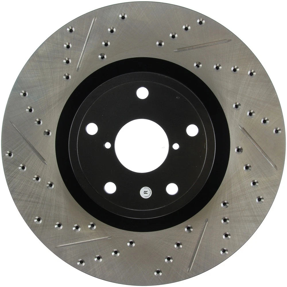 Stoptech Slotted And Drilled Brake Rotor | 2005-2010 Subaru WRX STI (127.47022L)