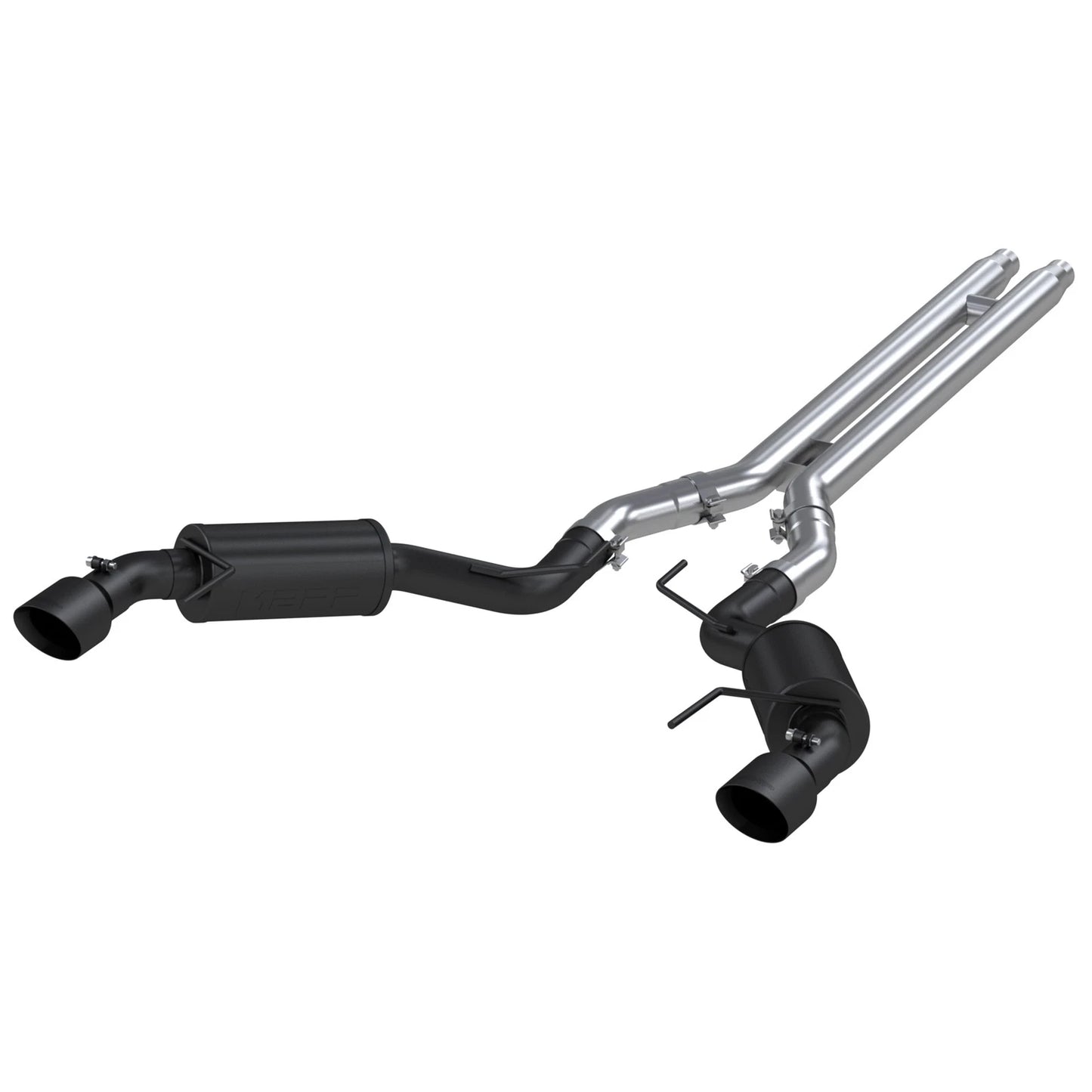 MBRP 3" Cat Back D&S Dual Split Street | Ford Mustang GT 15-17 (S7277BLK)