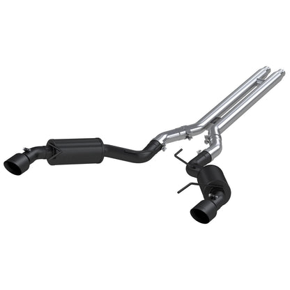 MBRP 3" Cat Back D&S Dual Split Street | Ford Mustang GT 15-17 (S7277BLK)
