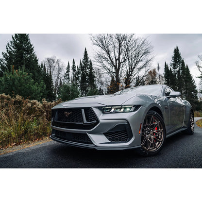 MBRP 3in Cat-Back Dual Split Rear Exhaust | Ford Mustang GT 5.0L (24+) Quad Black Tips (S7280BLK)
