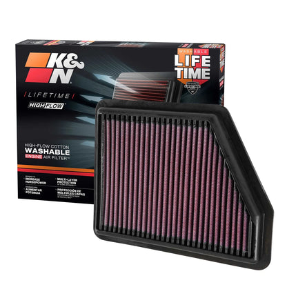K&N Replacement Drop-In Filter | 2016-2017 Honda Civic 2.0L (33-5045)