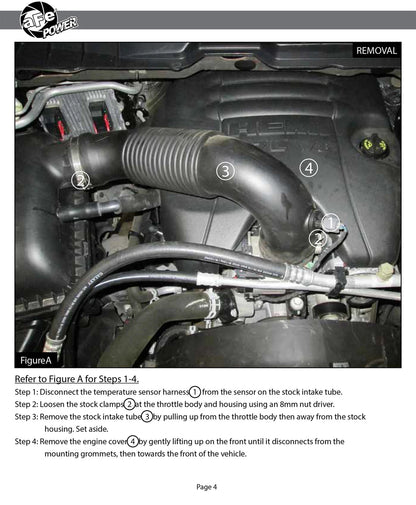 aFe QUANTUM Cold Air Intake System w/ Pro 5R Media | Dodge RAM 1500 V8-5.7L (09-18) (53-10009R)