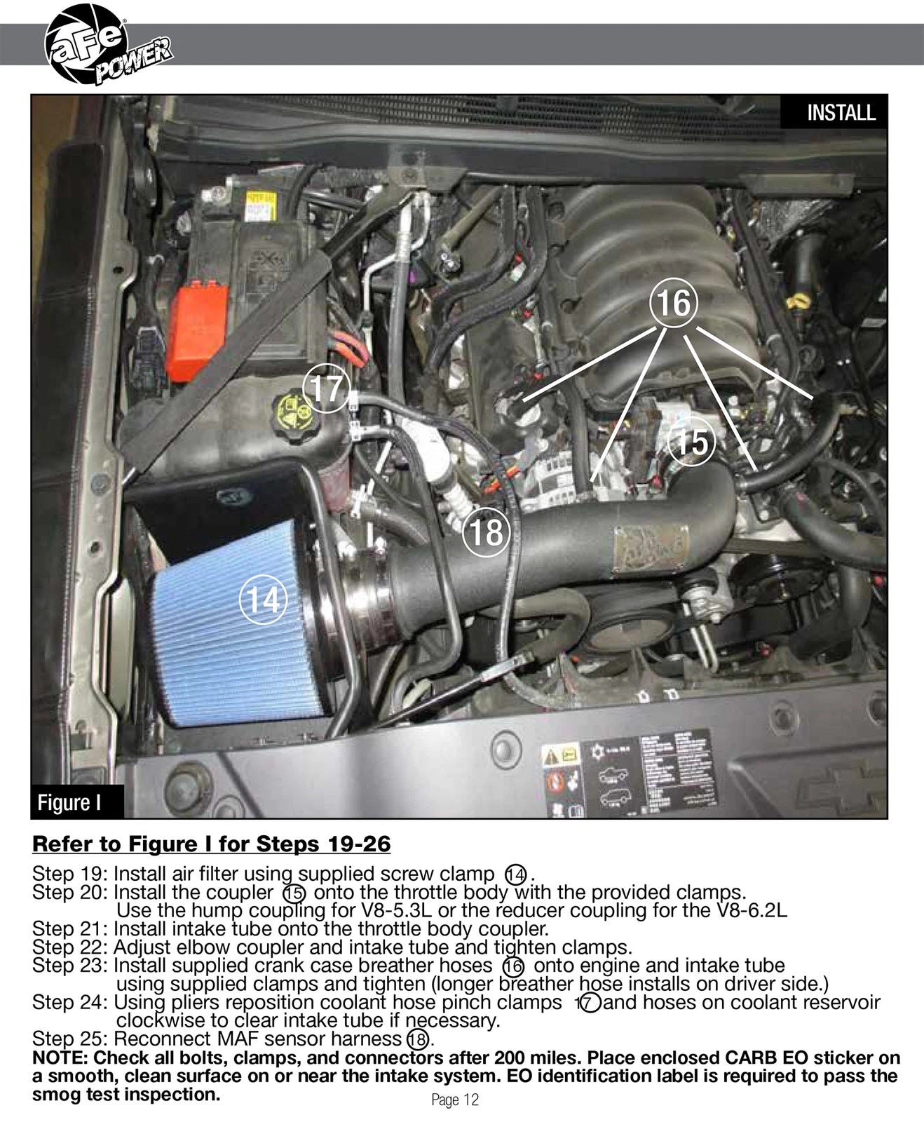 aFe MagnumFORCE Stage-2 CAI w/ Pro 5R & Electric Fan | GM 1500 5.3L/6.2L (14-17) (54-12332)