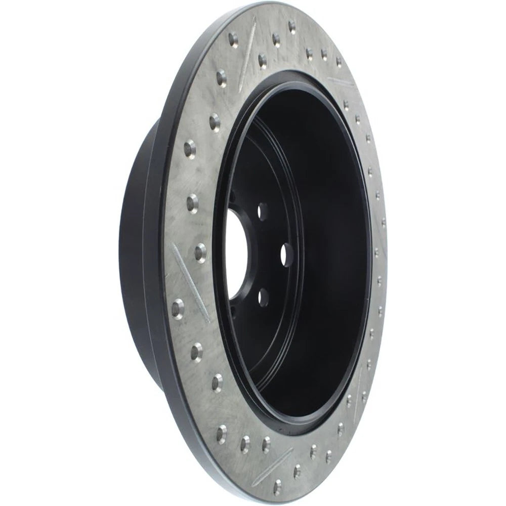 StopTech Slotted & Drilled Left Rear Rotor | Subaru Impreza WRX (08-10) / Coupe/Sedan (08-10) (127.47029L)