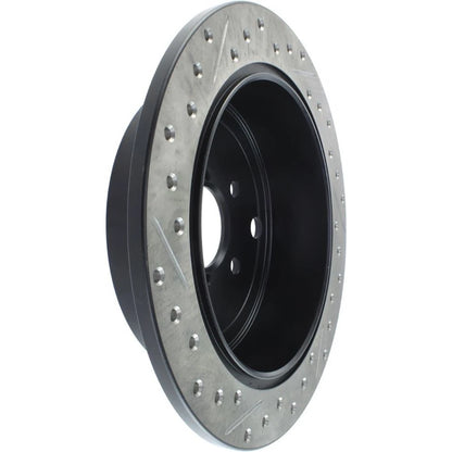 StopTech Slotted & Drilled Left Rear Rotor | Subaru Impreza WRX (08-10) / Coupe/Sedan (08-10) (127.47029L)