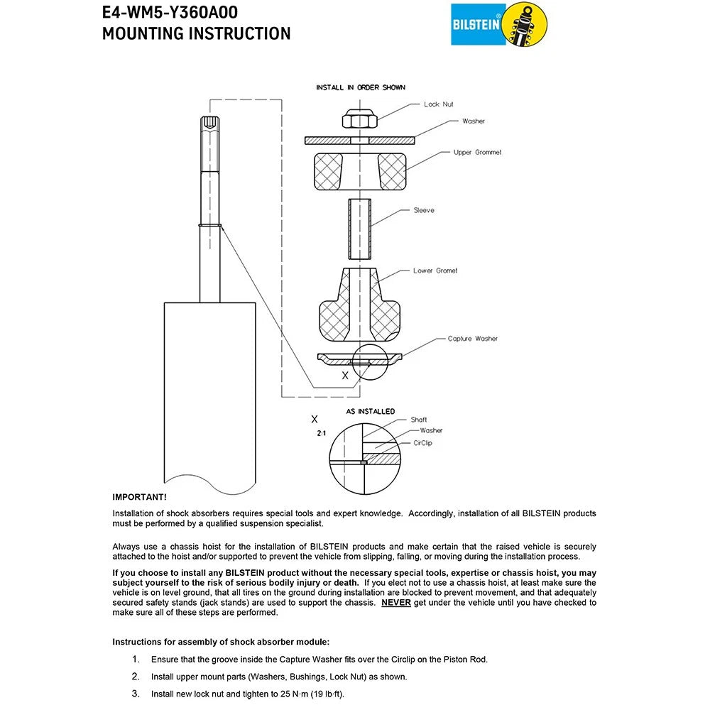 Bilstein B6 Suspension Front Shock Absorber for 1975-1980 Plymouth PB300