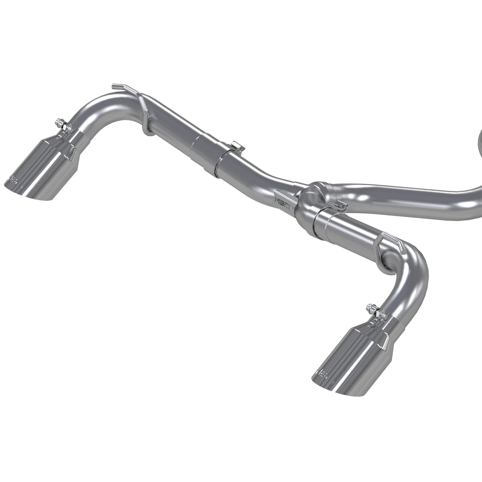 MBRP 2.5in Resonator-Back Dual Rear Exit Aluminum Steel Exhaust | Ford Bronco Sport (21+) (S5207AL)