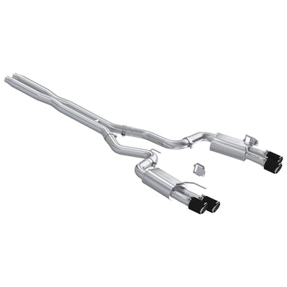 MBRP Armor Pro 3in Street Profile Catback Exhaust | Ford Mustang GT (24+) Carbon Fiber Tips (S72803CF)