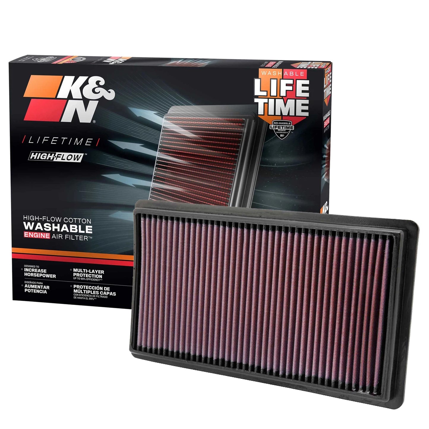 K&N Replacement Air Filter | Multiple Fitments (33-2395)