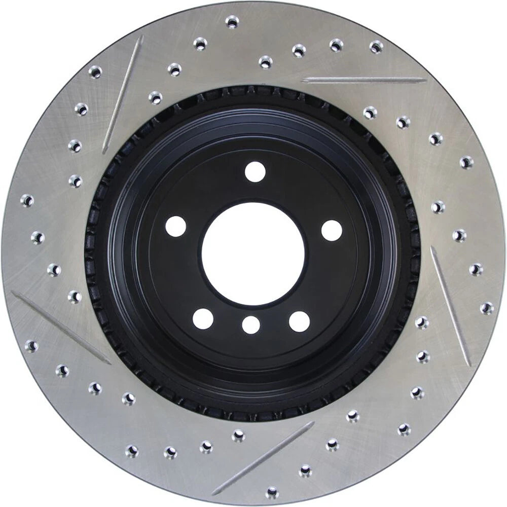 Stoptech Slotted And Drilled Rear Brake Rotor | 2006 BMW 330 and 2007-2009 BMW 335 (127.34080L)