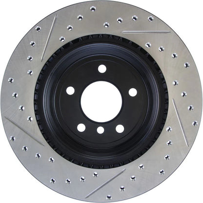Stoptech Slotted And Drilled Rear Brake Rotor | 2006 BMW 330 and 2007-2009 BMW 335 (127.34080L)