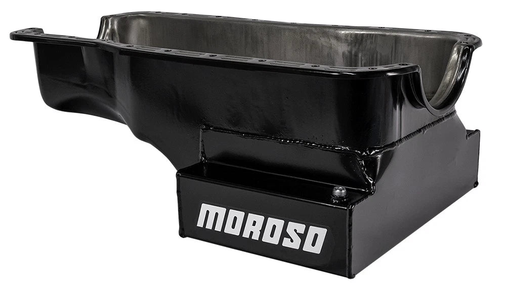 Moroso Ford 289-302 (w/Front Sump) Kicked Out Wet Sump 7qt 8in Steel Oil Pan