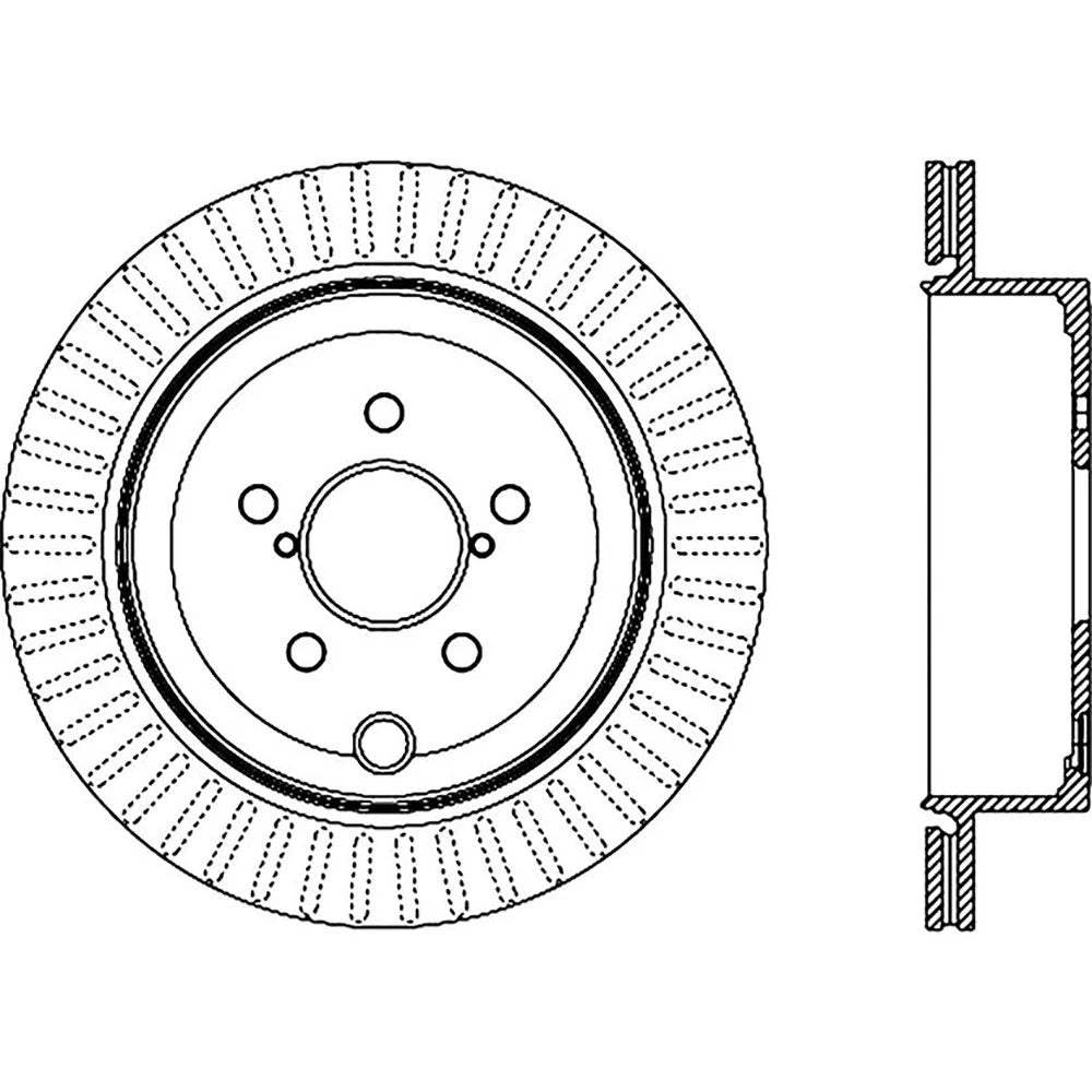 StopTech 127.47031R Rear Right Drilled Brake Rotor for 13-18 BRZ / 10-14 Legacy