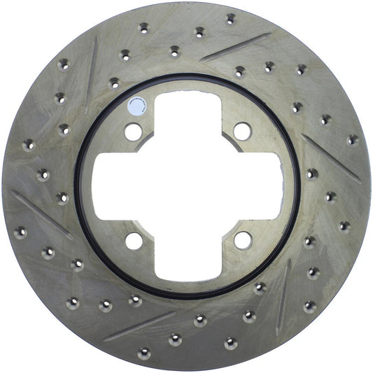 StopTech 127.42005R Front Right Drilled Slotted Disc Brake Rotor for 79-83 280ZX
