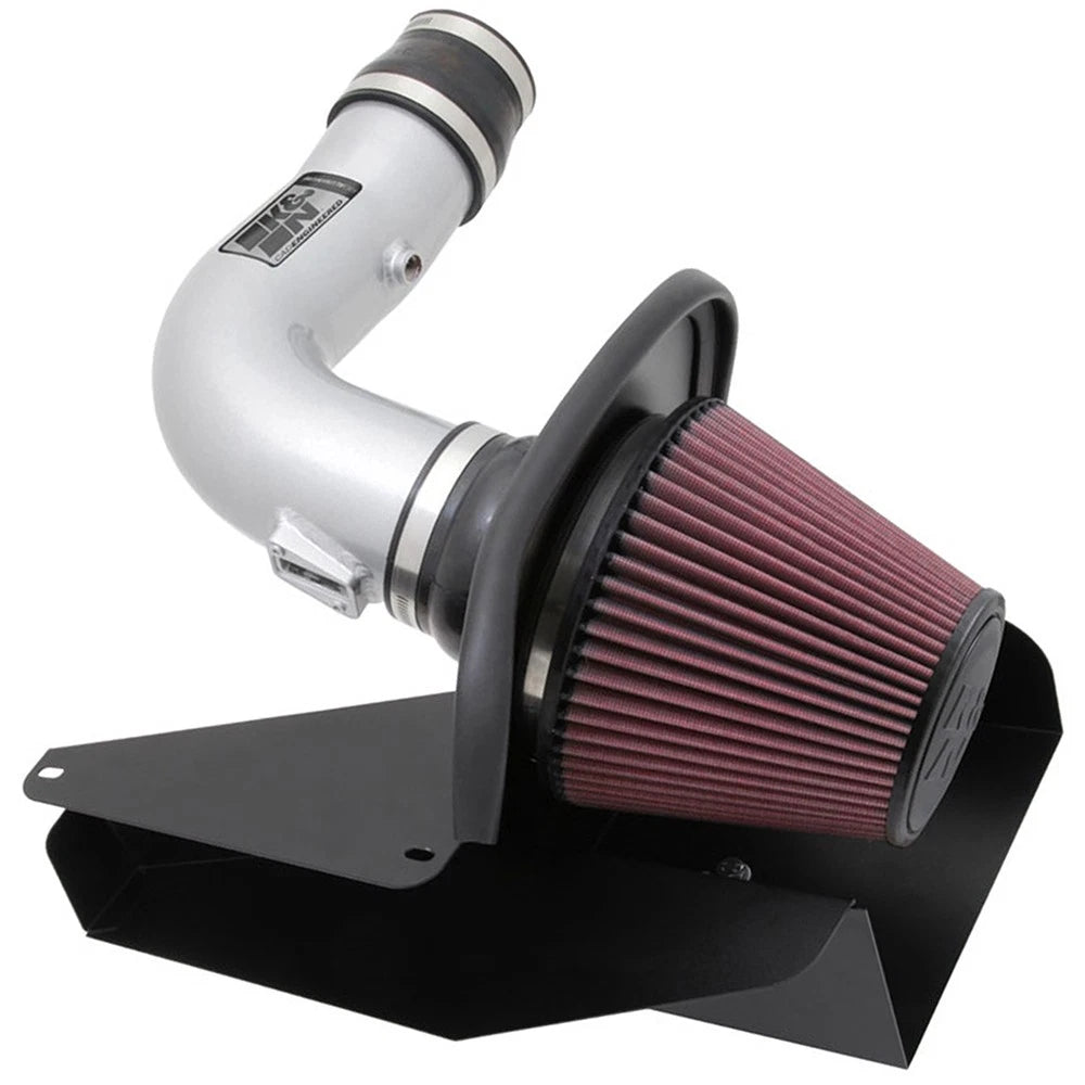 K&N Engineering High Flow Performance Kit: Ford Edge 2011 - 2013 3.5L / 3.7L V6 Silver