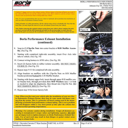Borla Axle-Back Exhaust System - ATAK | Multiple Fitments (11905)
