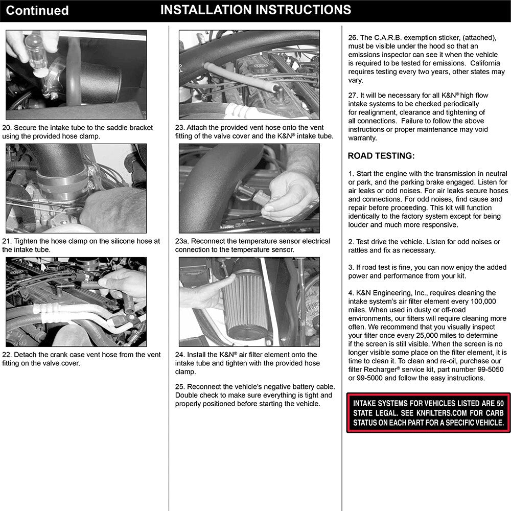 K&N Performance Intake Kit | 1997-2006 Jeep Wrangler (57-1514-1)