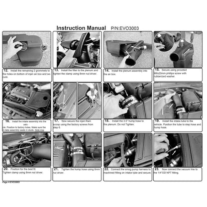 Injen Evolution Cold Air Intake System | Volkswagen Golf / Audi A3 / S3 / GTI / Golf R / e-Golf / Audi TT (09-23) (EVO3003)