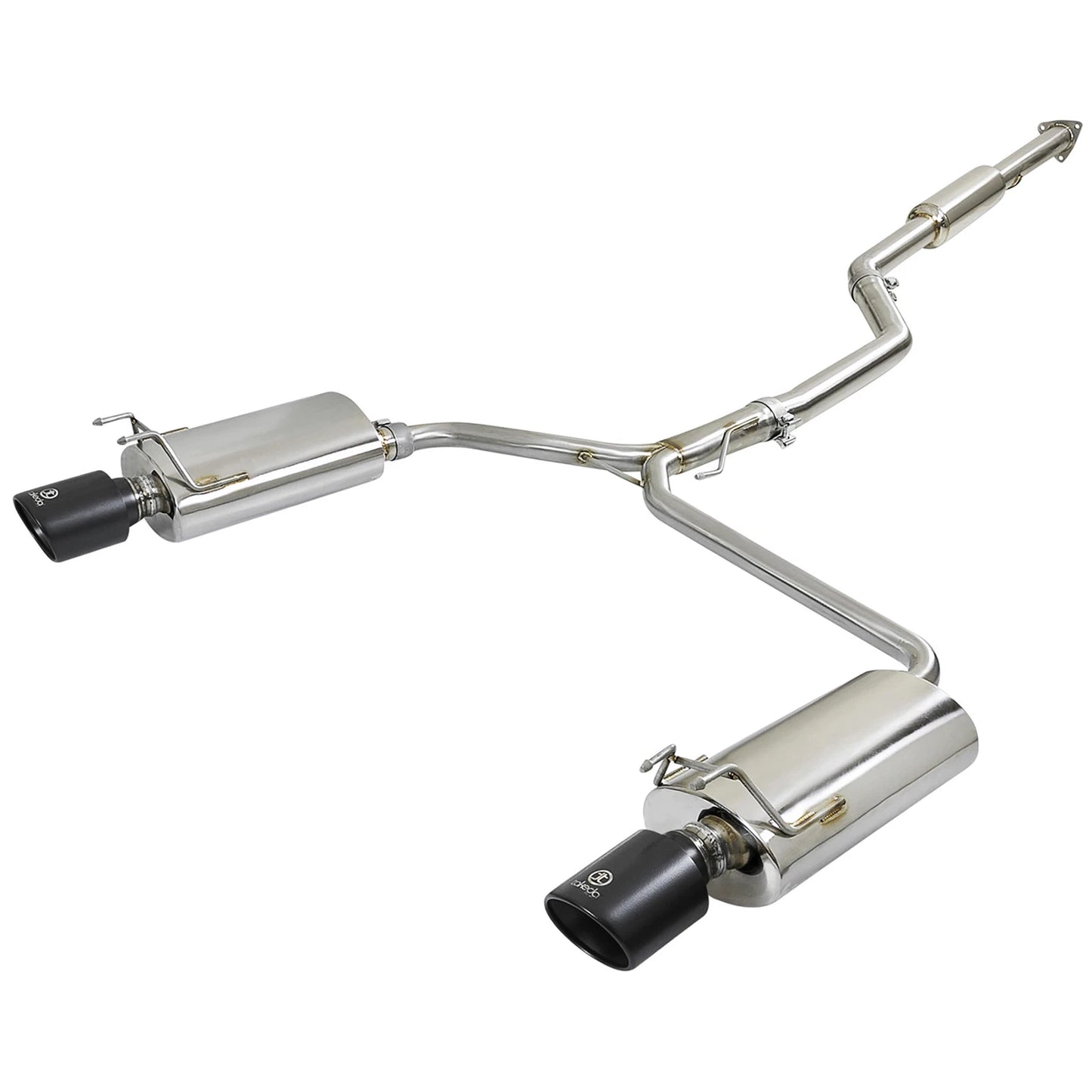 aFe Takeda 2-1/2in to 1-3/4in SS Dual Cat-Back Exhaust | Honda Accord 13-17 2.4L (49-36605-B)