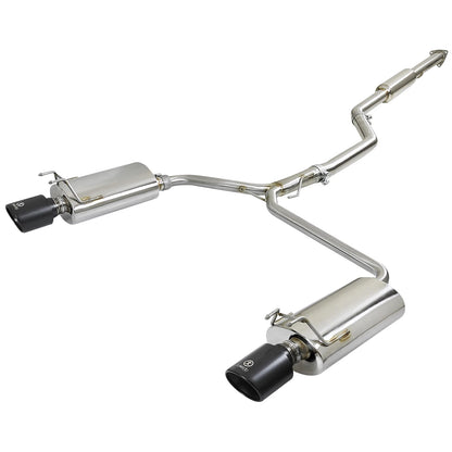 aFe Takeda 2-1/2in to 1-3/4in SS Dual Cat-Back Exhaust | Honda Accord 13-17 2.4L (49-36605-B)