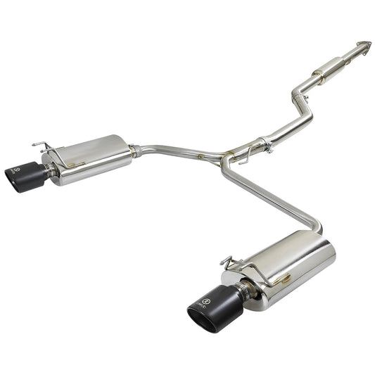 aFe Takeda 2-1/2in to 1-3/4in SS Dual Cat-Back Exhaust | Honda Accord 13-17 2.4L (49-36605-B)