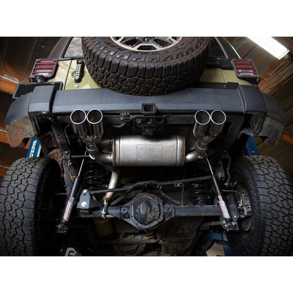 aFe 2.5in SS Axle-Back Exhaust Polished | Jeep Wrangler JK V6 3.6L/3.8L (07-18) (49-48086-P)