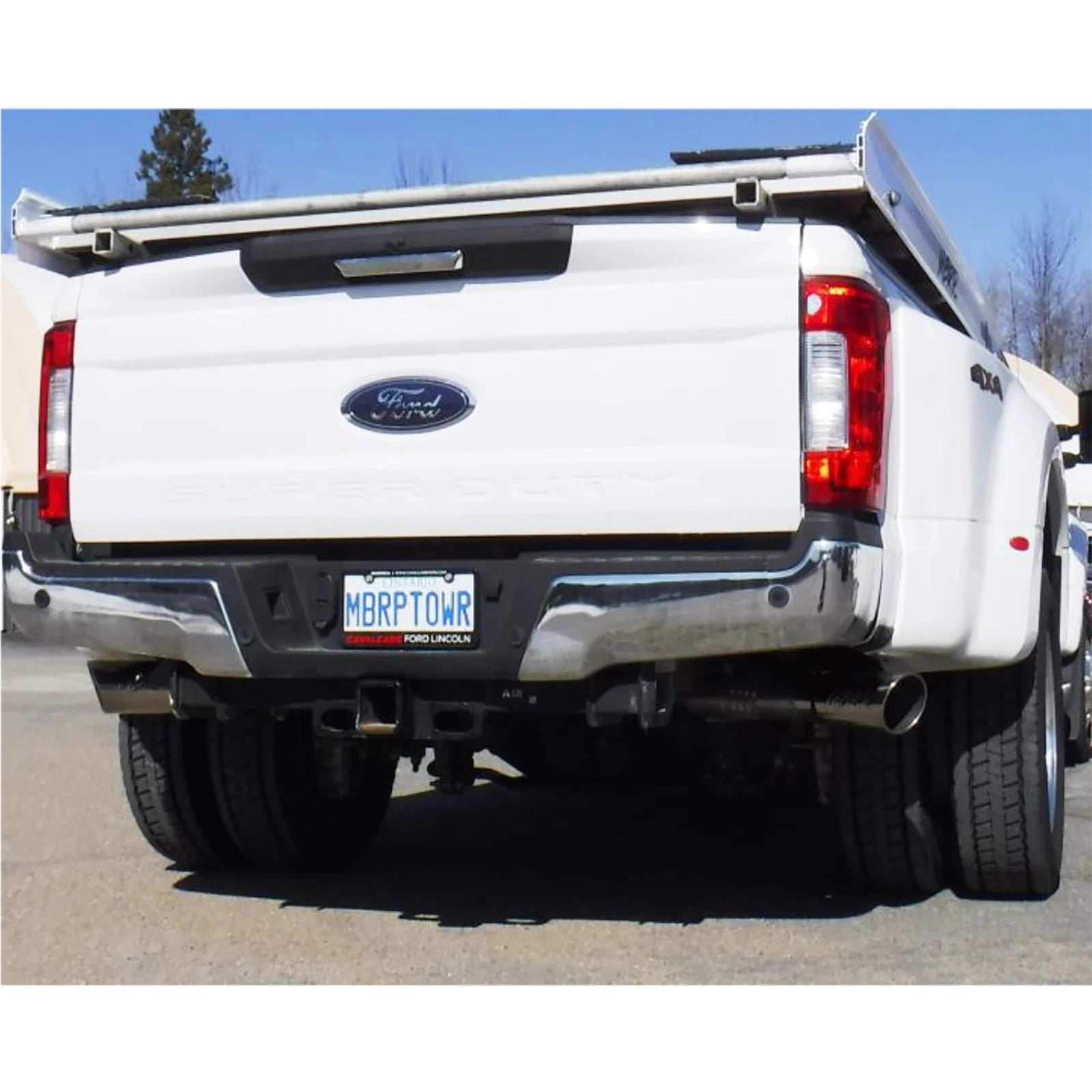 MBRP 17-19 Ford F-250/350/450 6.7L 4in Filter Back Dual T409 Exhaust System (S6291409)