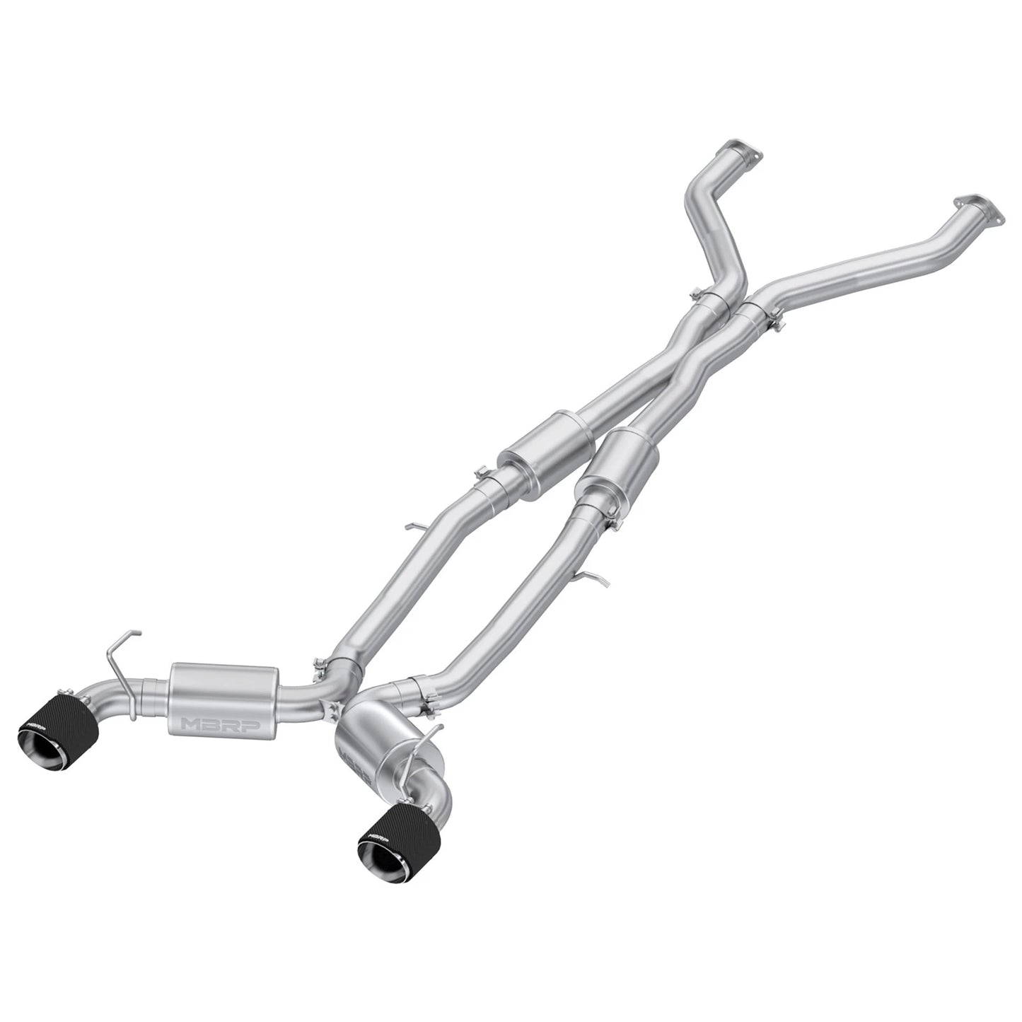 MBRP 3.0L Armor Pro T304 Stainless Steel Cat-Back Dual Rear Exit CF Tip | Nissan Z (23-24) (S44083CF)