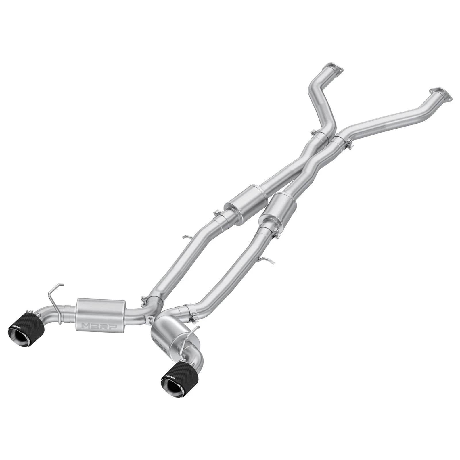 MBRP 3.0L Armor Pro T304 Stainless Steel Cat-Back Dual Rear Exit CF Tip | Nissan Z (23-24) (S44083CF)