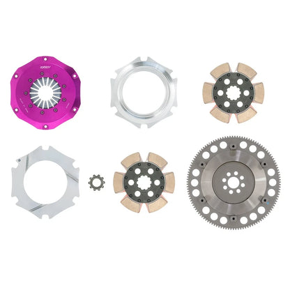 Exedy Hyper Comp-D Twin Series Cerametallic Clutch and Flywheel Kit | 2002-2006 Acura RSX (HM032SBL)