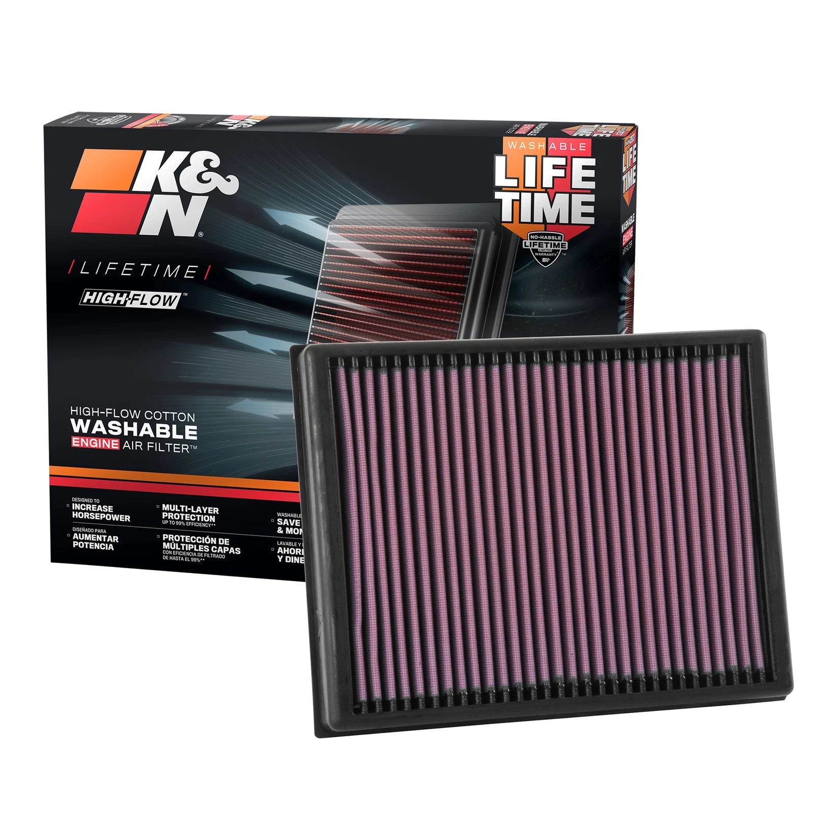 K&N Replacement Air Filter | 16-19 Ford Ranger / 15-19 Everest (33-3086)