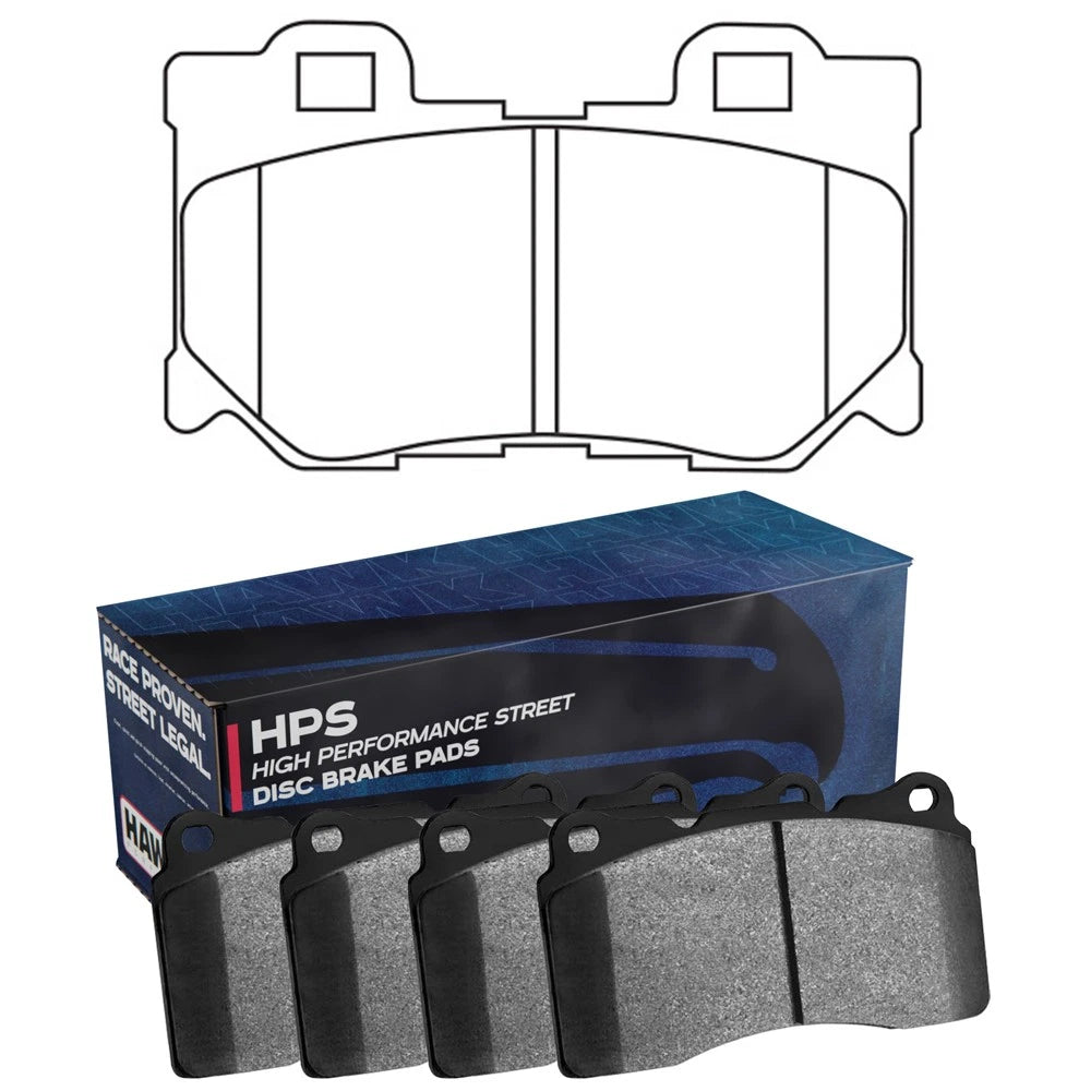 Hawk HPS Brake Pads - Rear | 2009-2012 Infiniti G37X (HB602F.545)