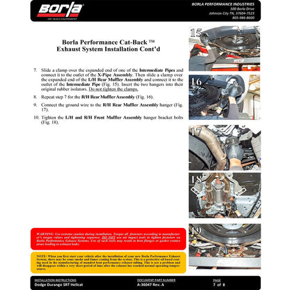 Borla Cat-Back Exhaust System - ATAK | 2018-2020 Dodge Durango SRT 6.4L (140792)