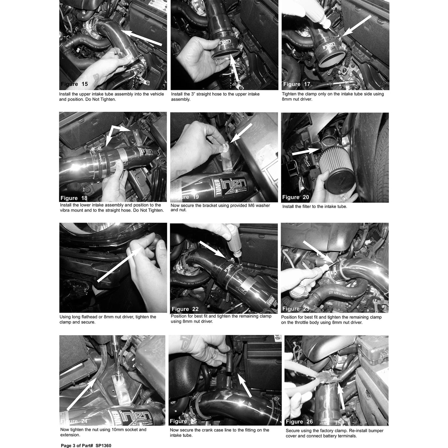 Injen Cold Air Intake | Hyundai Elantra (11-12) / Kia Sportage (93-06) / Kia Optima (00-06) / Elantra GT (13-17) (SP1360BLK)