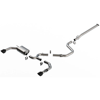Borla ATAK Black Chrome Cat-Back Exhaust | Hyundai Elantra N (22-23) 2.0L Turbo (140925BC)