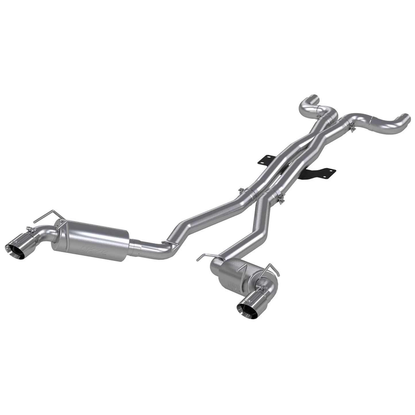 MBRP 3in. Dual Cat-Back Exhaust w/ Round Tips | Chevrolet Camaro V8 6.2L 6-Speed (10) (S7018409)