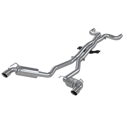 MBRP 3in. Dual Cat-Back Exhaust w/ Round Tips | Chevrolet Camaro V8 6.2L 6-Speed (10) (S7018409)